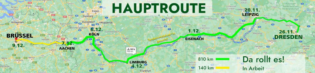 Strecke ausgeschnitten